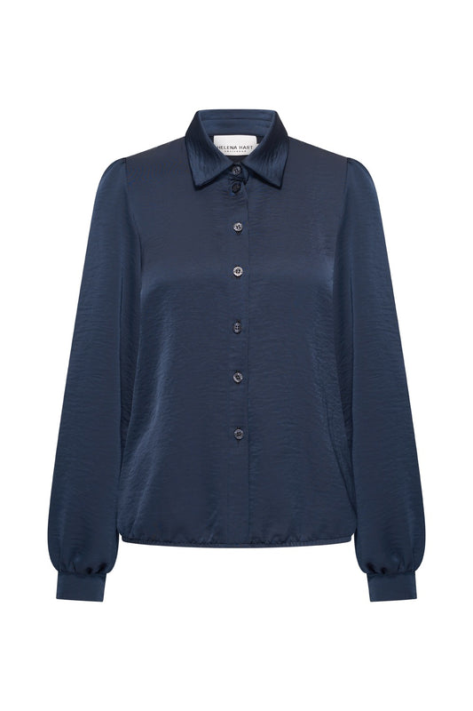 Blouse Fara Uni Donkerblauw