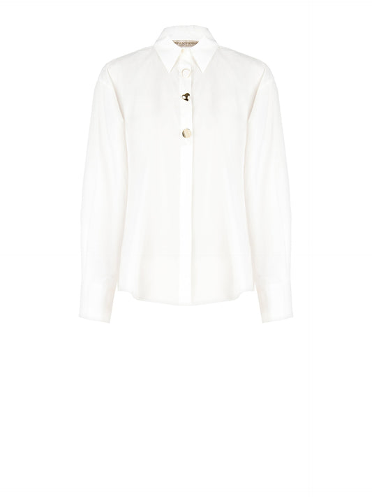 Blouse Harten Knopen Wit
