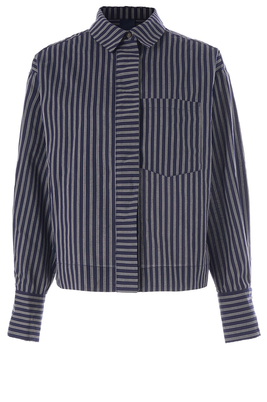 BlouseMakieroStreepBorduurselDonkerblauw__1