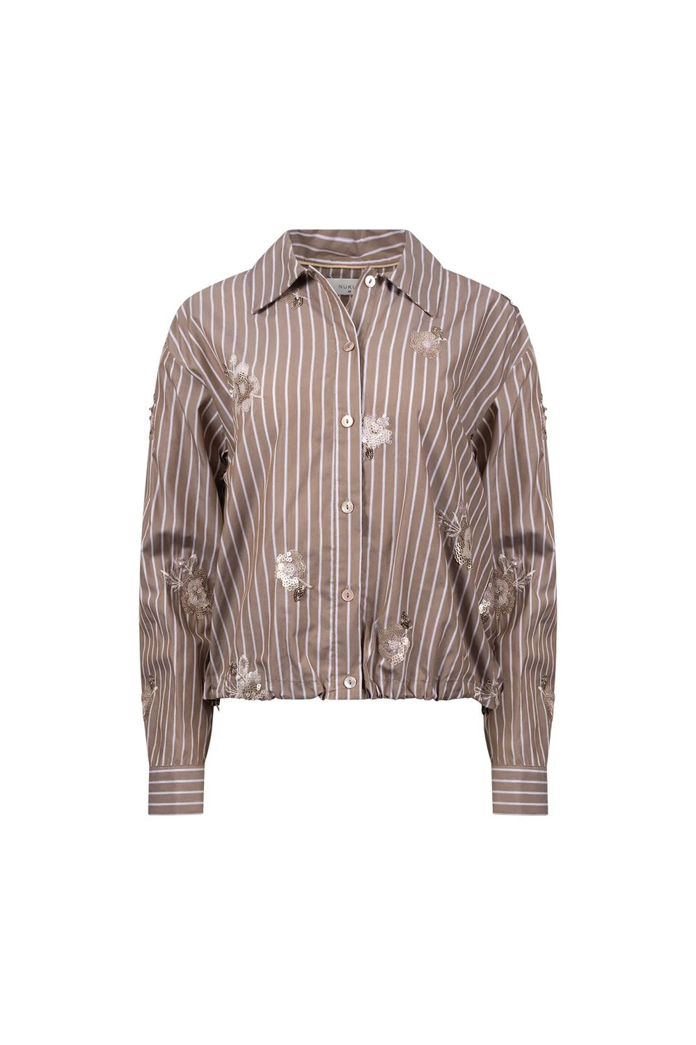 BlouseNewportBloemEnStreepTaupe__1