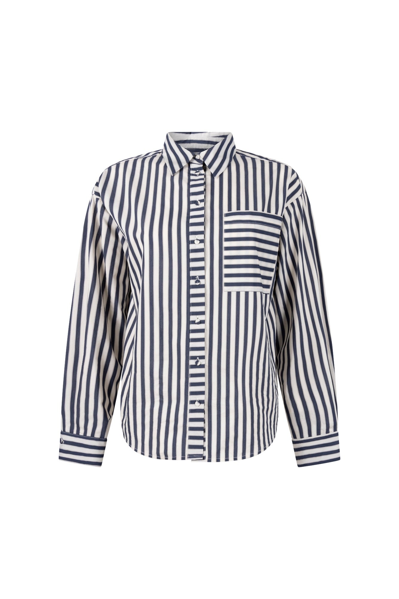 BlouseRoekiStrepenKraagDonkerblauw__1