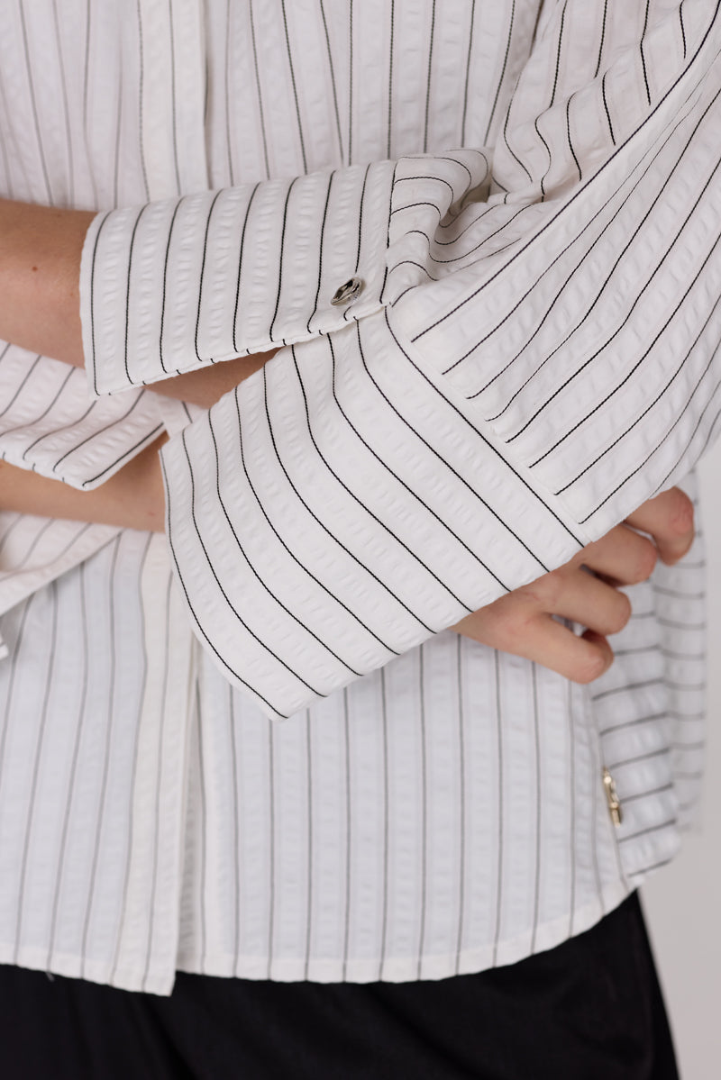 Blouse Streep Groot Manchet