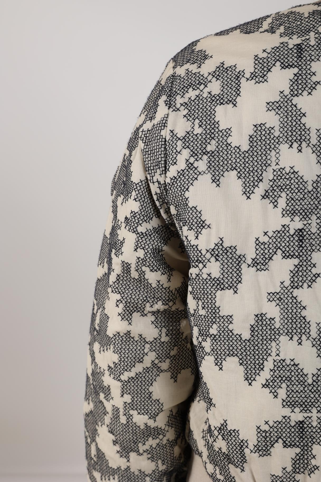 BomberCharlieCrossPrintDonkerblauw__3