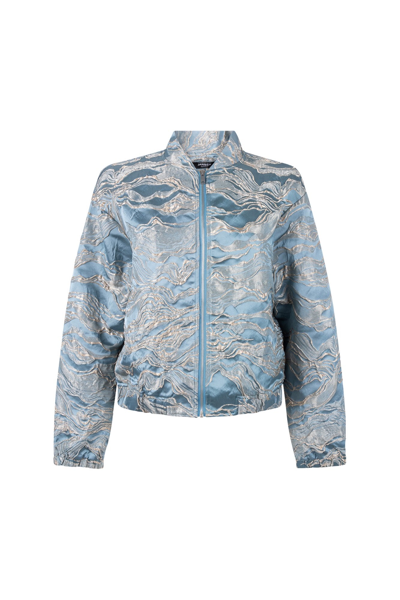 BomberQwenGoudJacquardBlauw__1