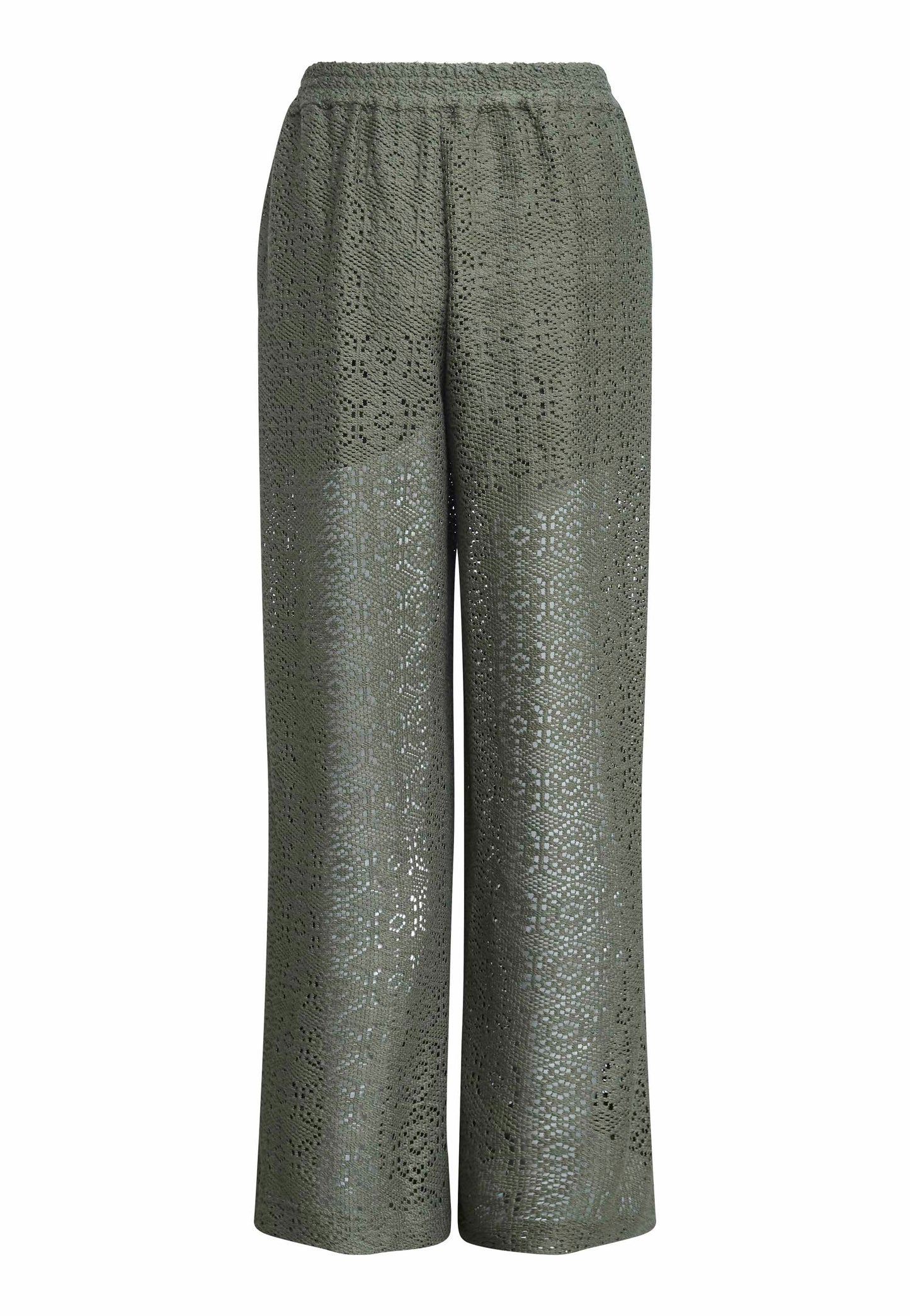 Broek Elsia Opengewerkt Groen