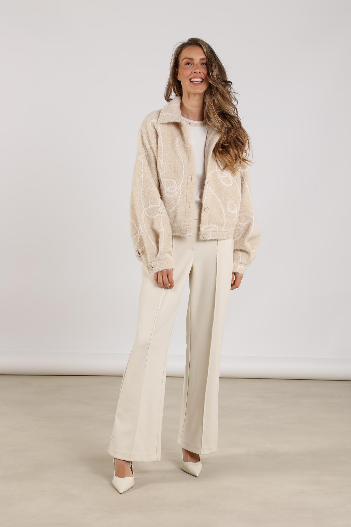 Broek Jill Scuba. Off White