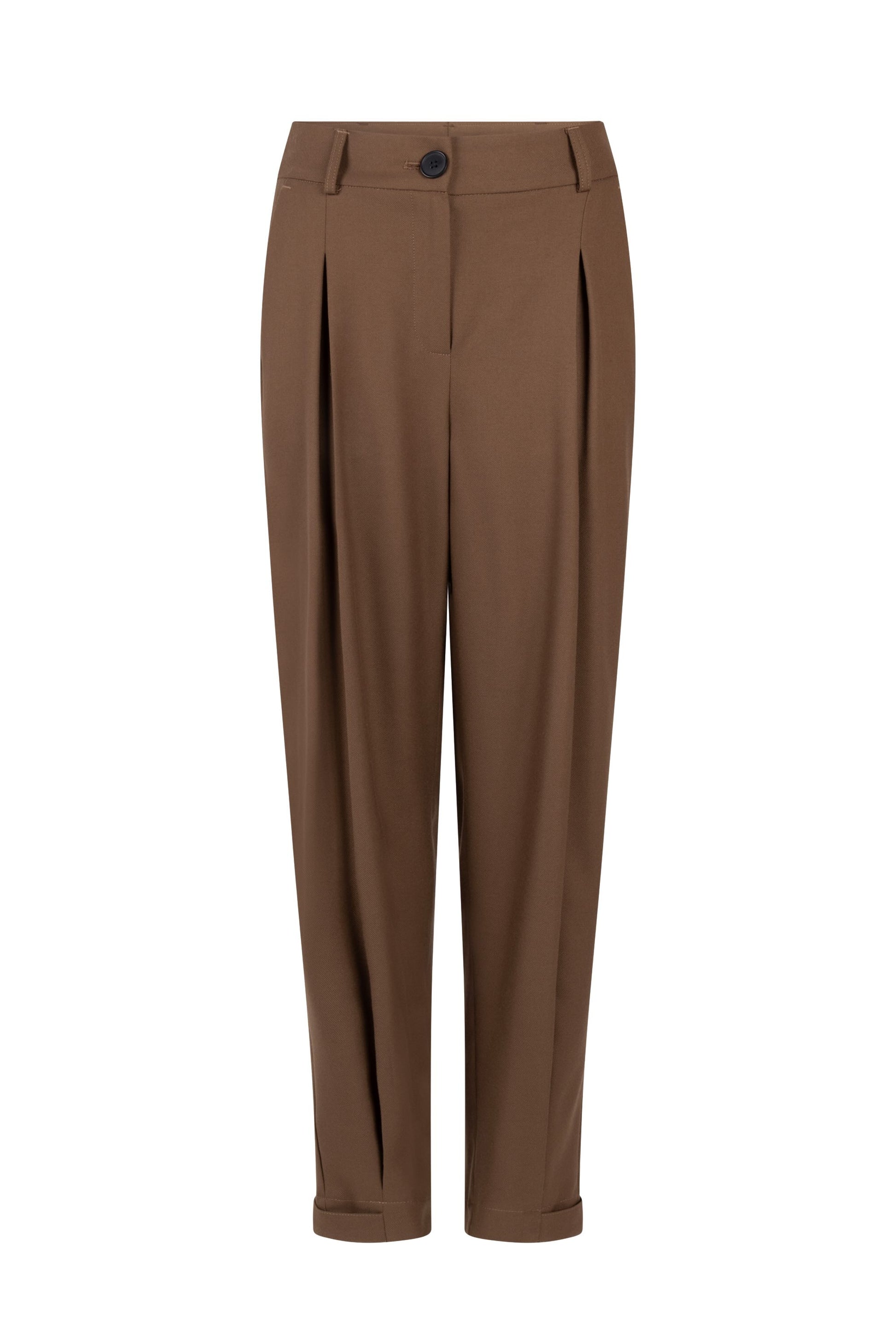 BroekKiaraBarrelButtonCamel__1
