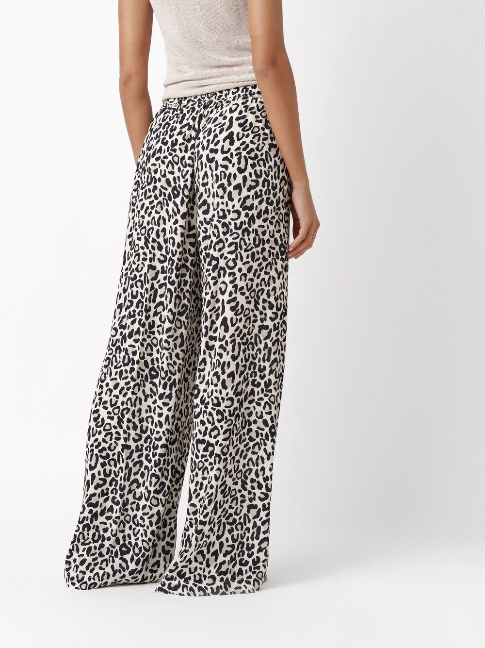 Broek Mara Wide Leg Leopard