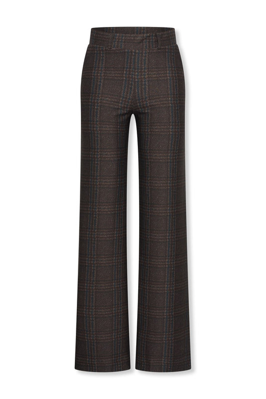 Broek Soul Lano Ruit Choco