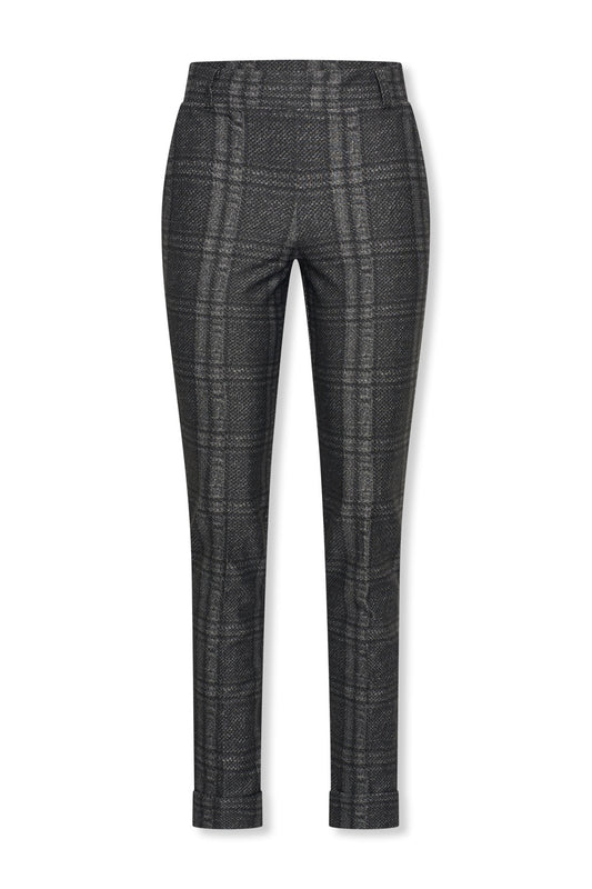 Broek Ziggy Lano Ruit Grijs