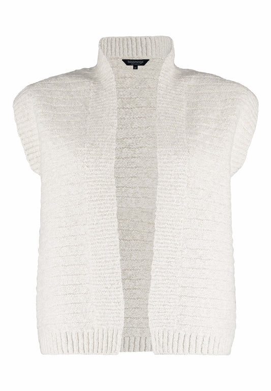 Gilet Knit Metaalgaren Ecru