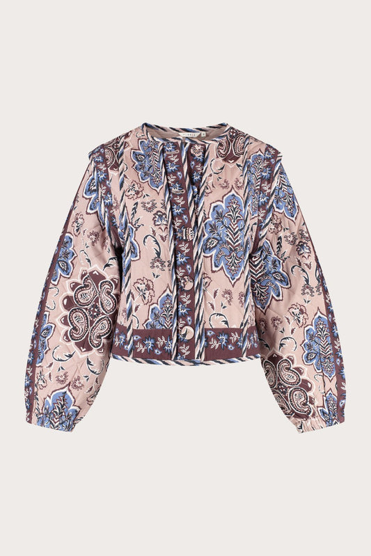 Jacket Fleury Print Oudroze