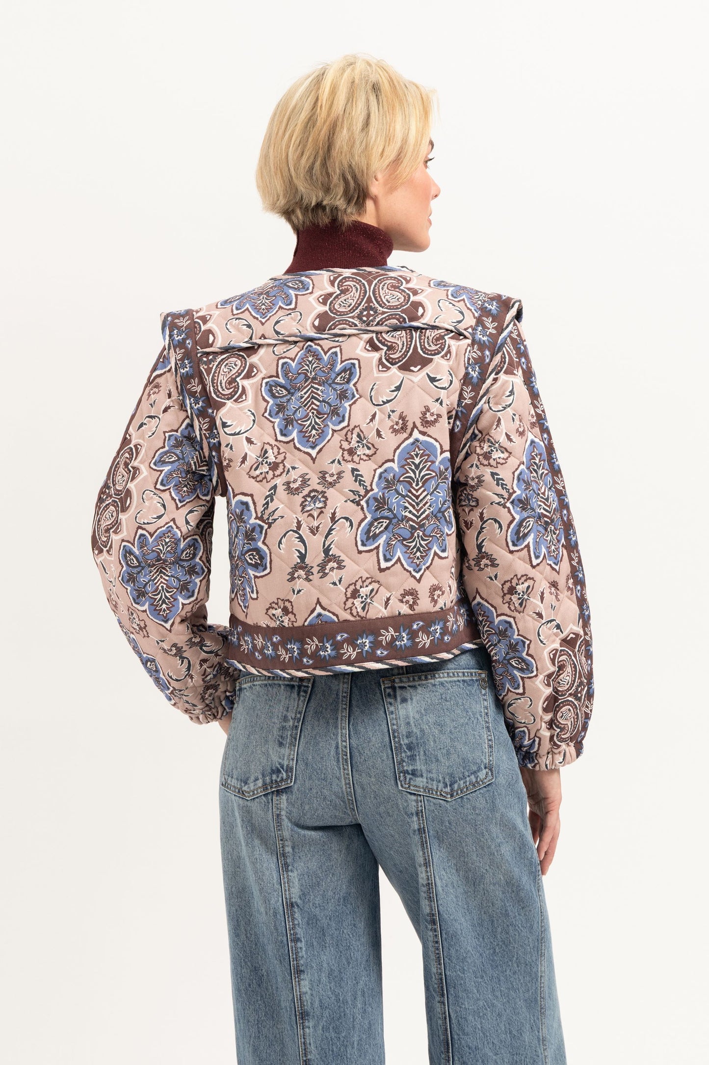 Jacket Fleury Print Oudroze