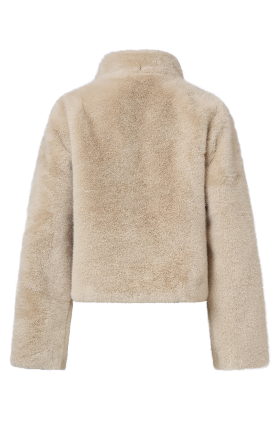 Jas Fake Fur Rits Zand