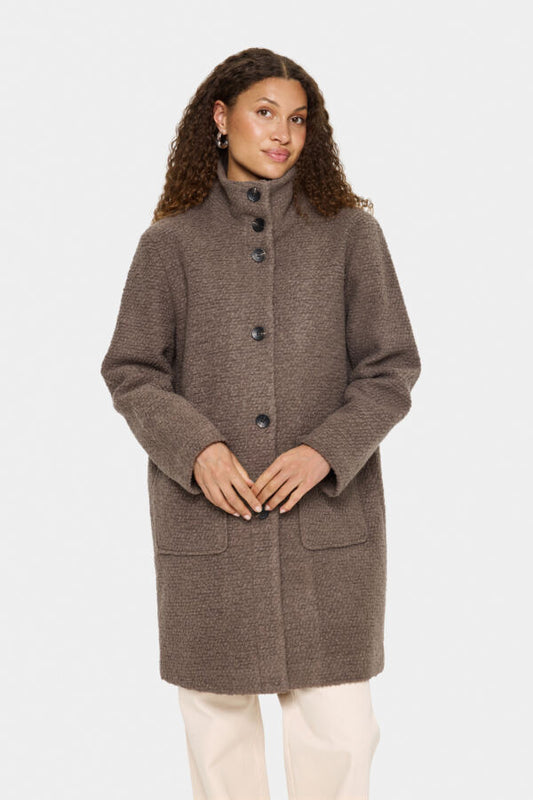 Jas Ferddy Knopen Taupe