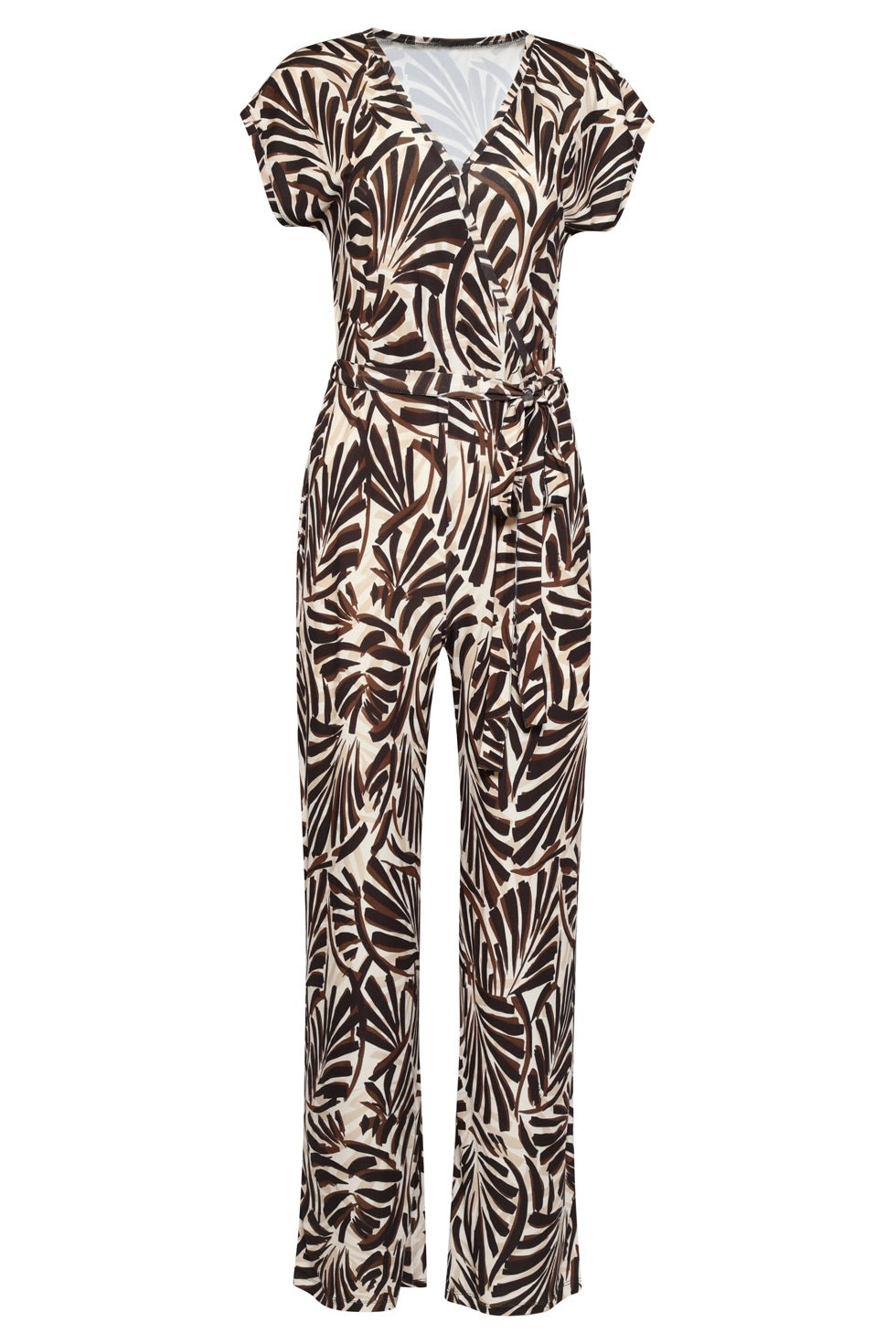JumpsuitBladerenPrintBruin__1