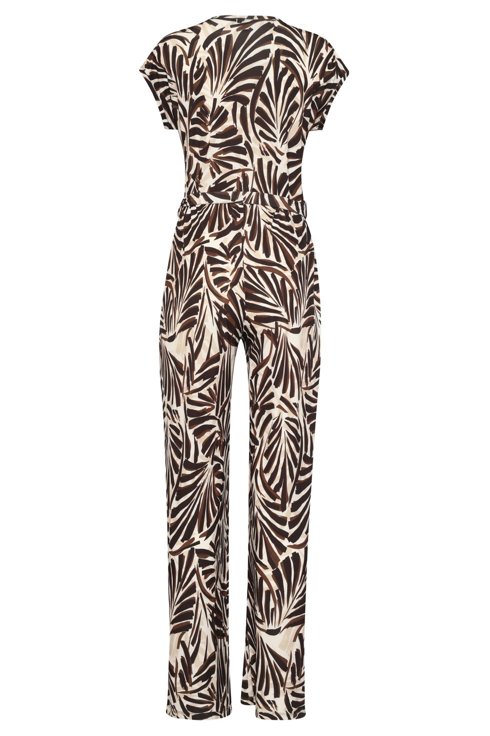 JumpsuitBladerenPrintBruin__3