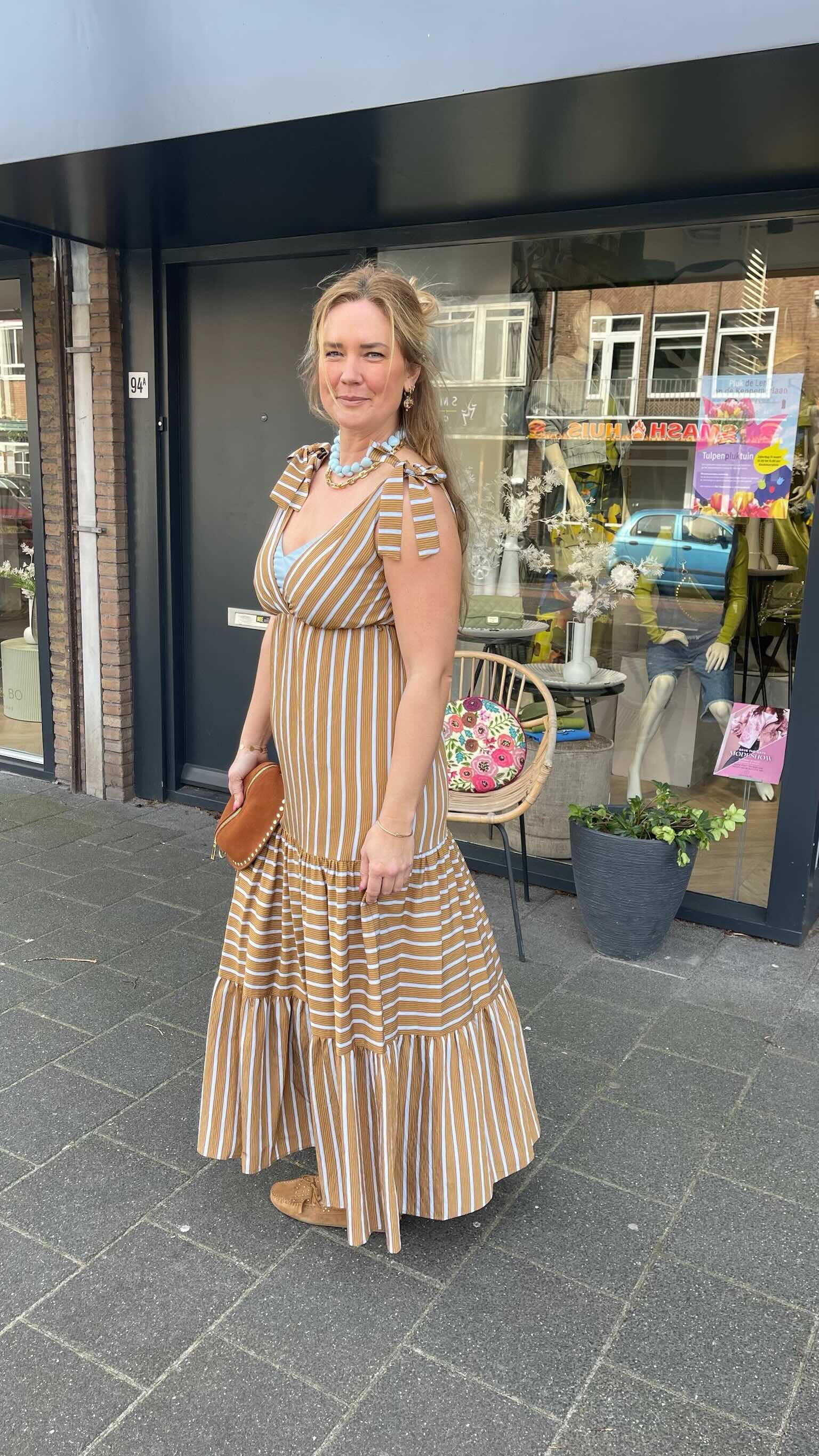 JurkStrokenStrepenStrikBlauw_Ecru_Cognac__1