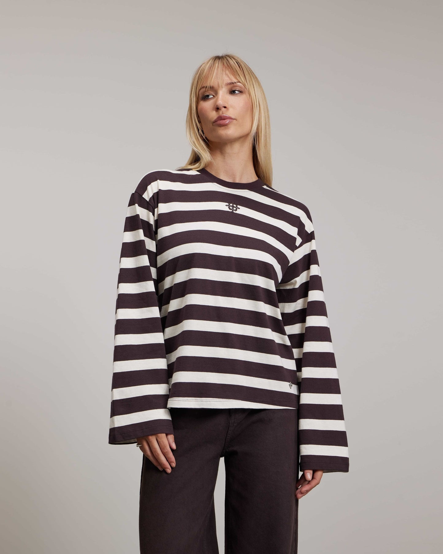 LongsleeveIsmeneStreepDonkerbruin__1