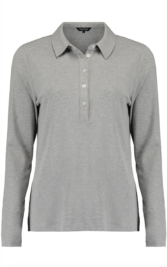 Polo Jersey LM Grijs