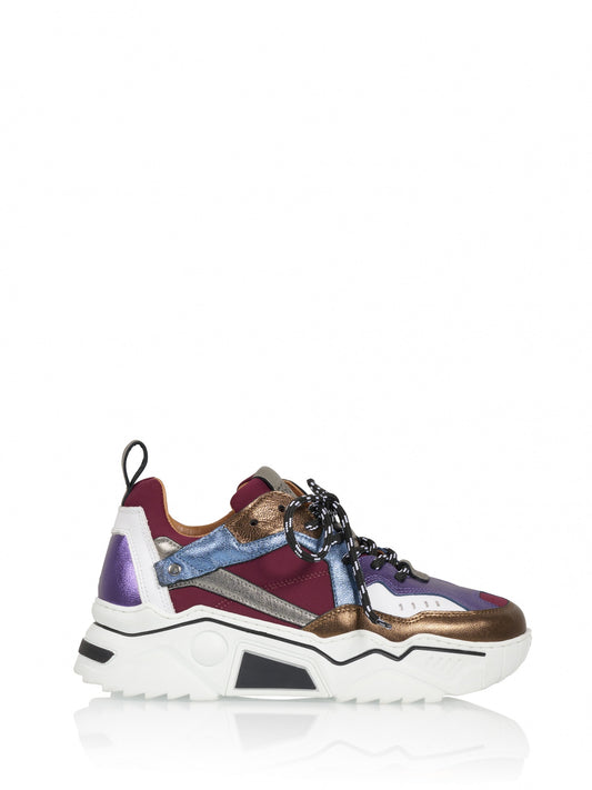 Sneaker Pluto Leer Purple/Bordeaux