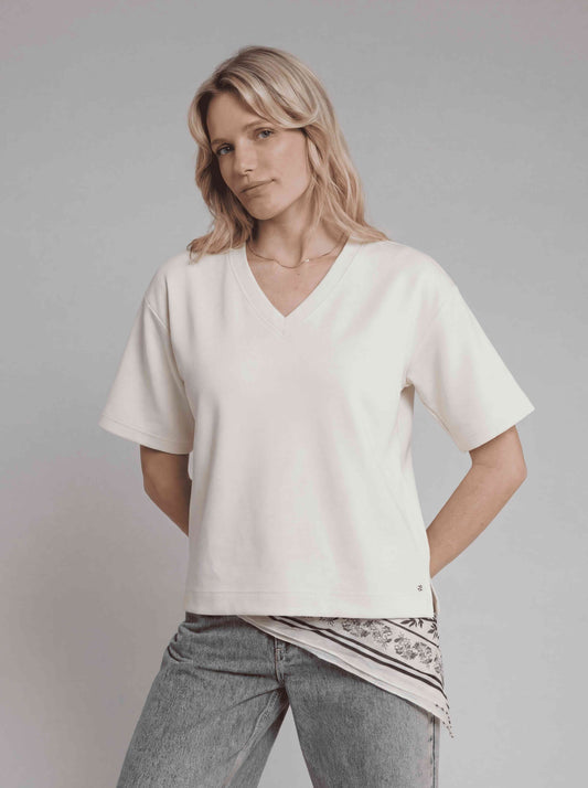 T-ShirtAerisV-HalsOffWhite__1