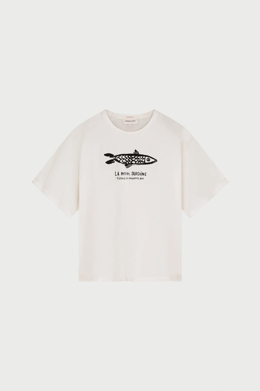 T-ShirtFayPrintVisWit_Zwart__1