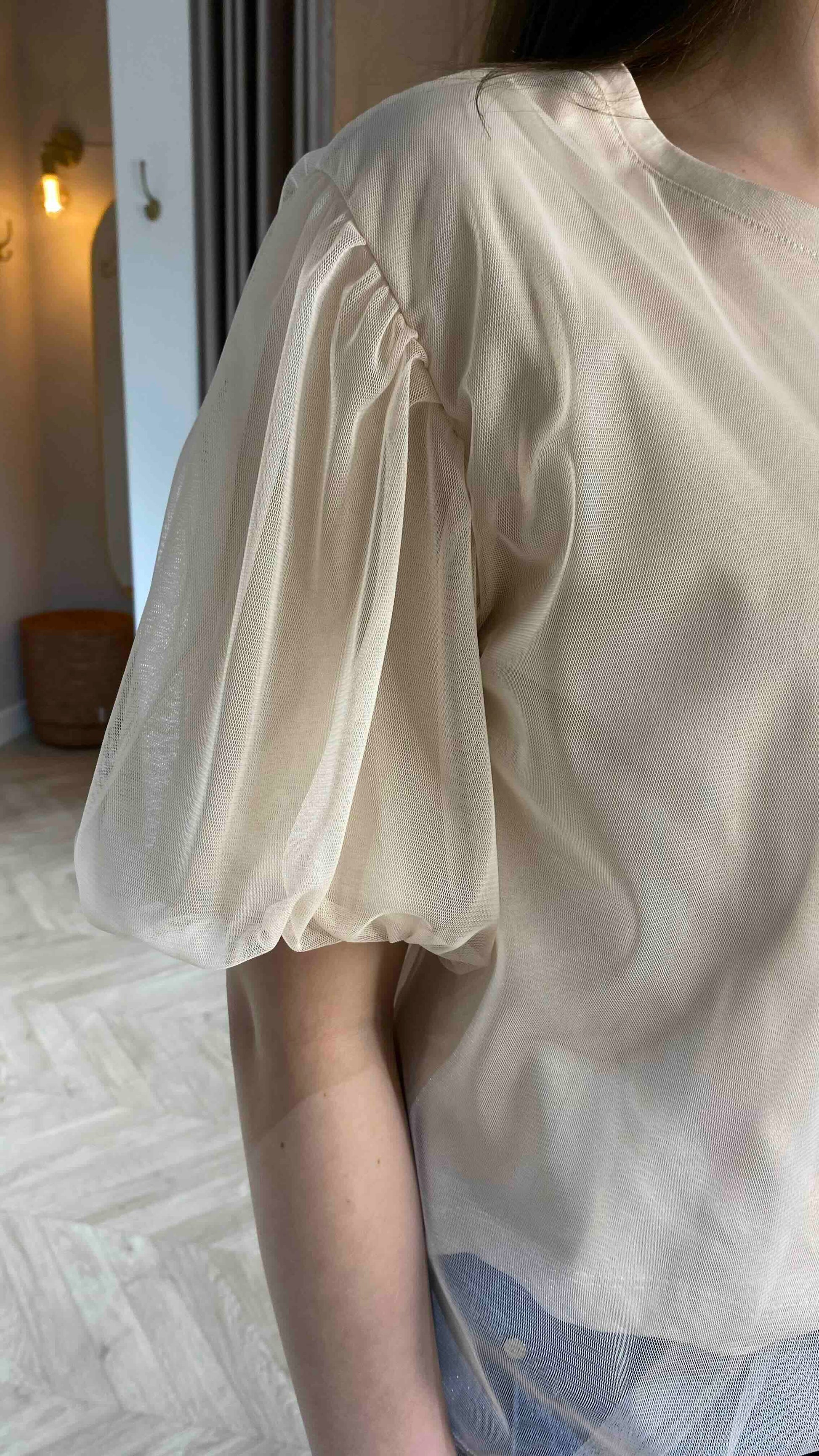 T-ShirtPofmouwMeshBeige__2