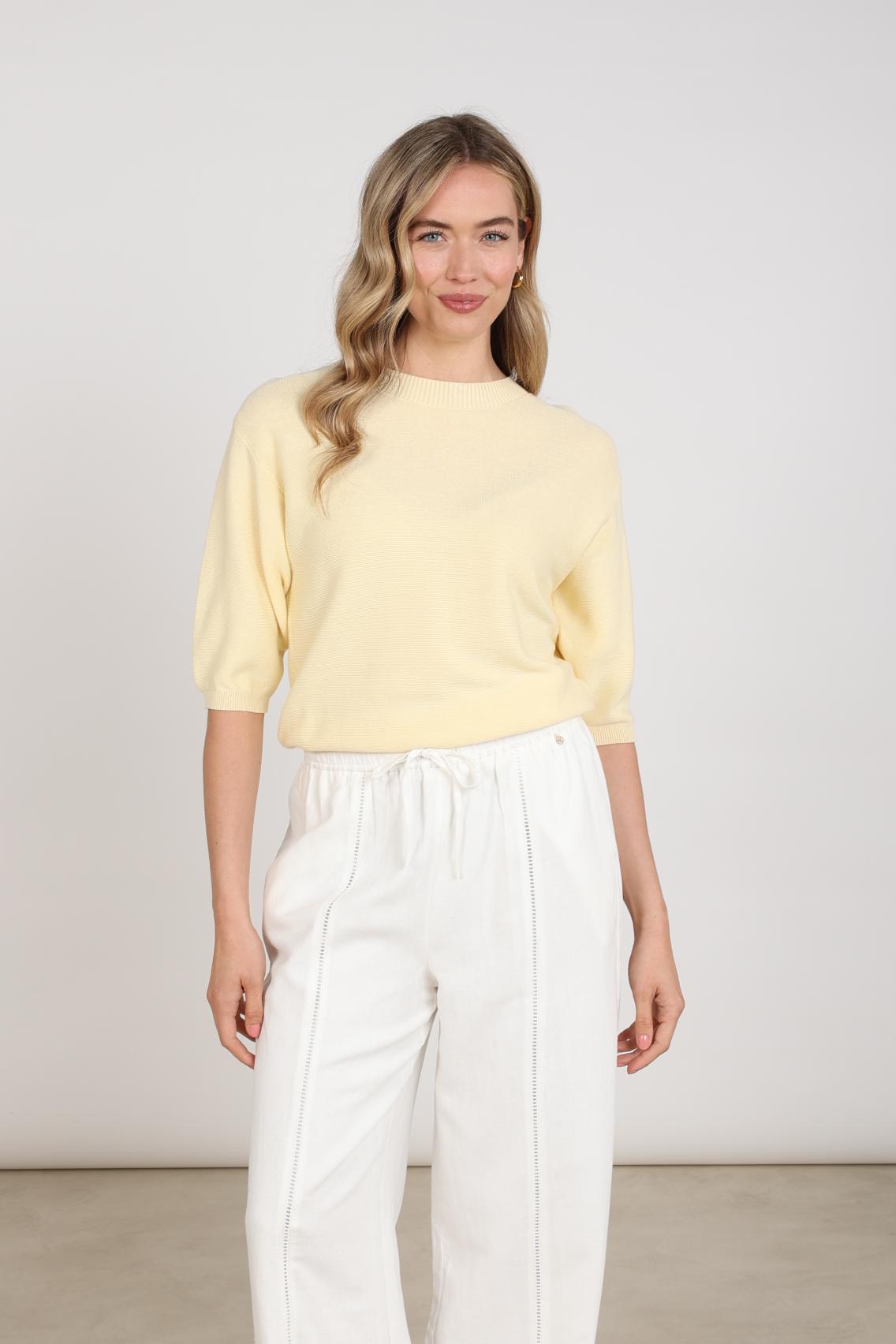 T-ShirtRosanneGeelJoggingstofGeel__2