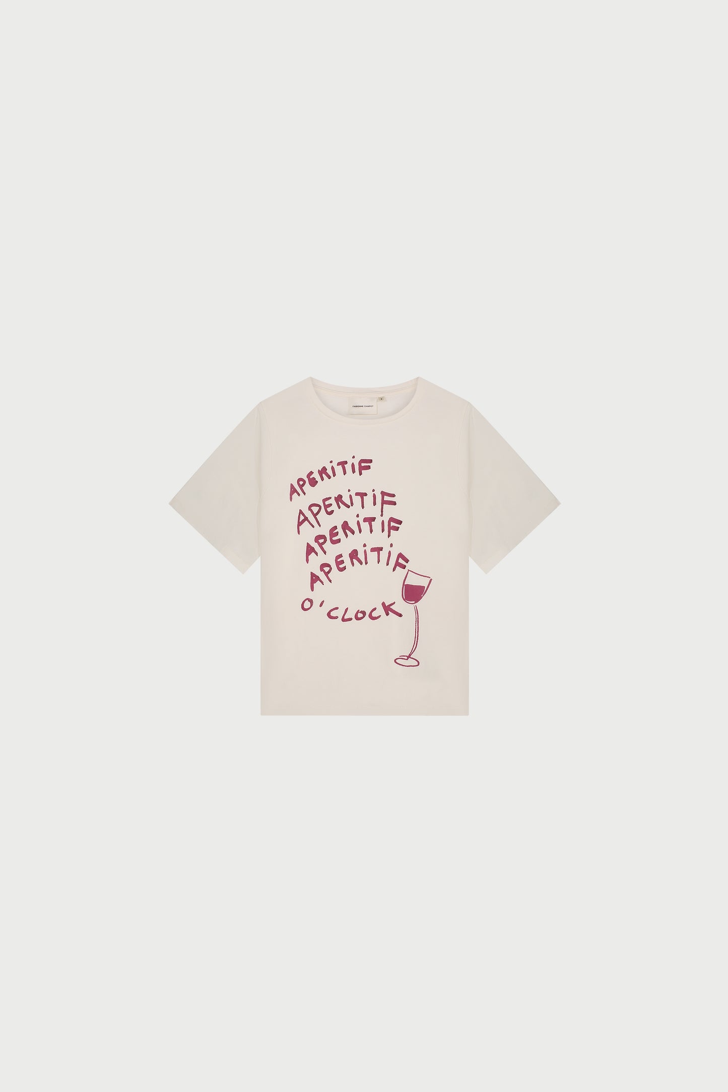 T-Shirt Rose Wine Cream White