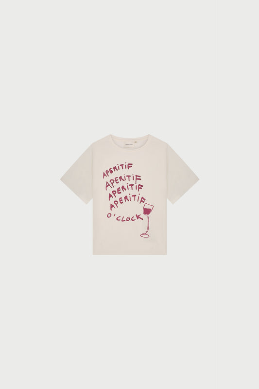 T-Shirt Rose Wine Cream White