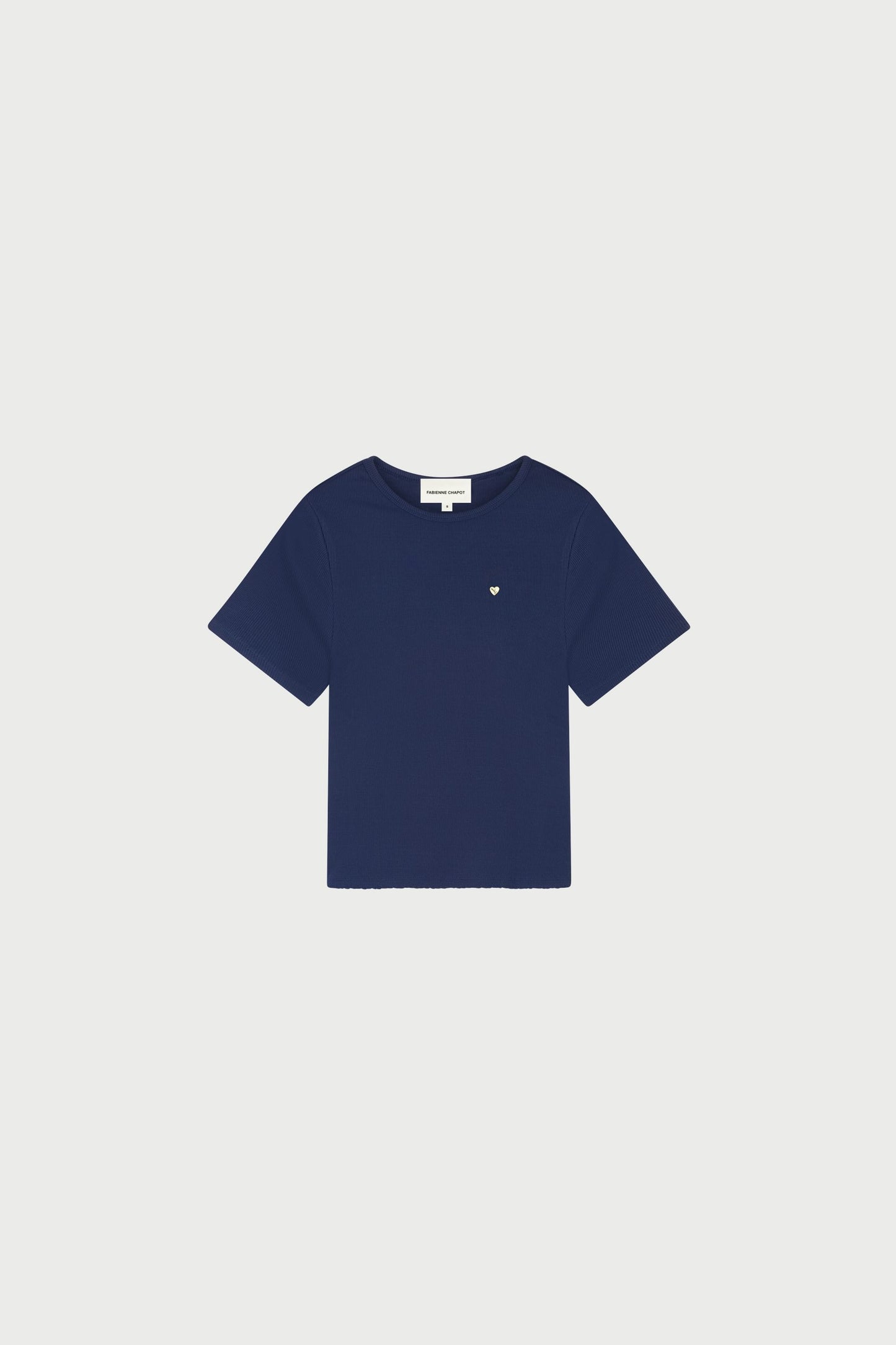 T-ShirtTanjaGoudHartKnopDonkerblauw__1