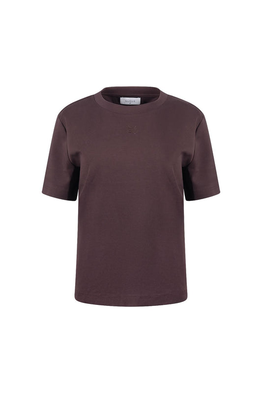 T-shirtLunaLogoBorduurselChocolate__1
