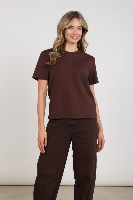 T-shirtLunaLogoBorduurselChocolate__2