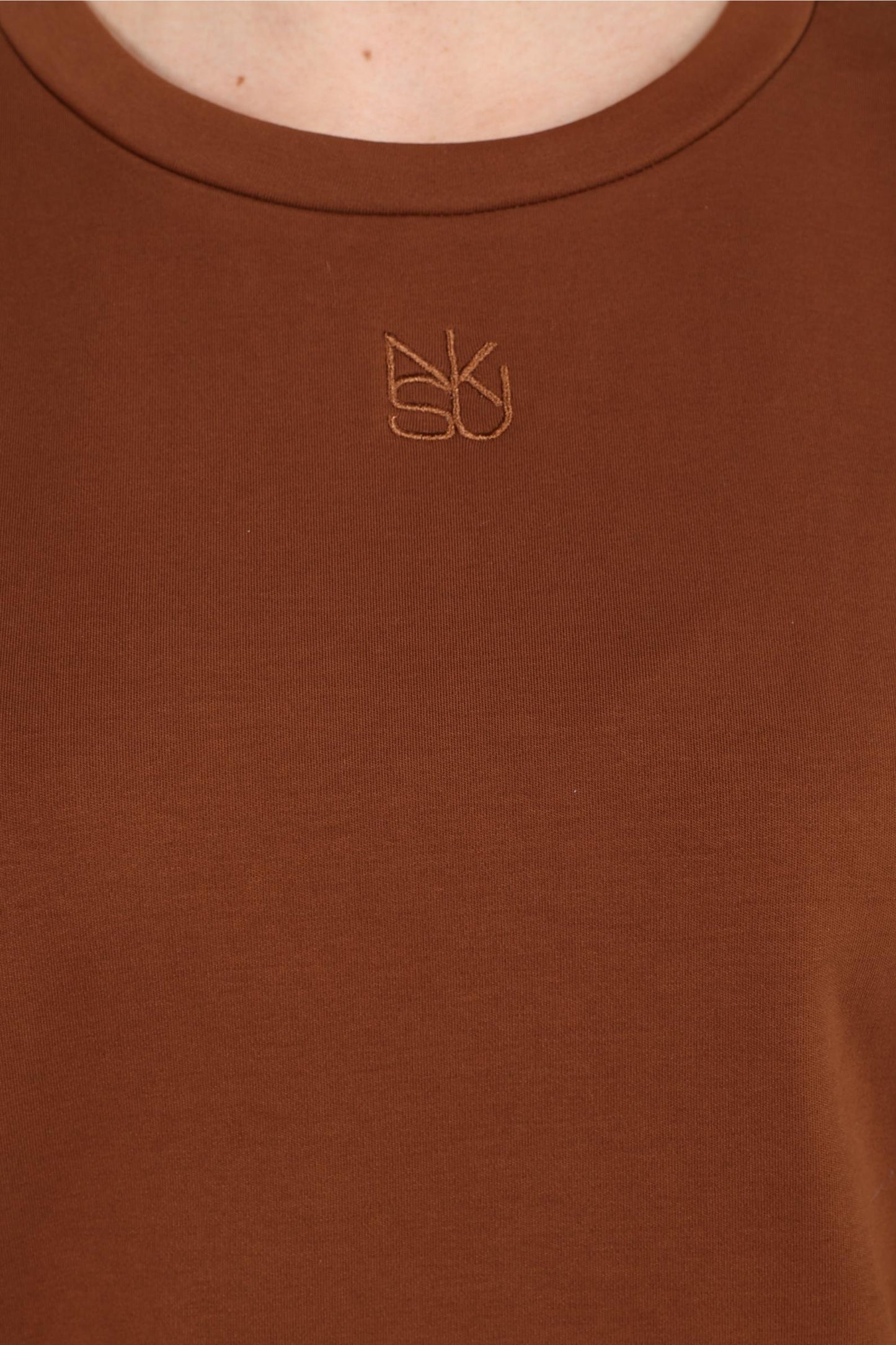 T-shirtLunaLogoBorduurselEspresso__3