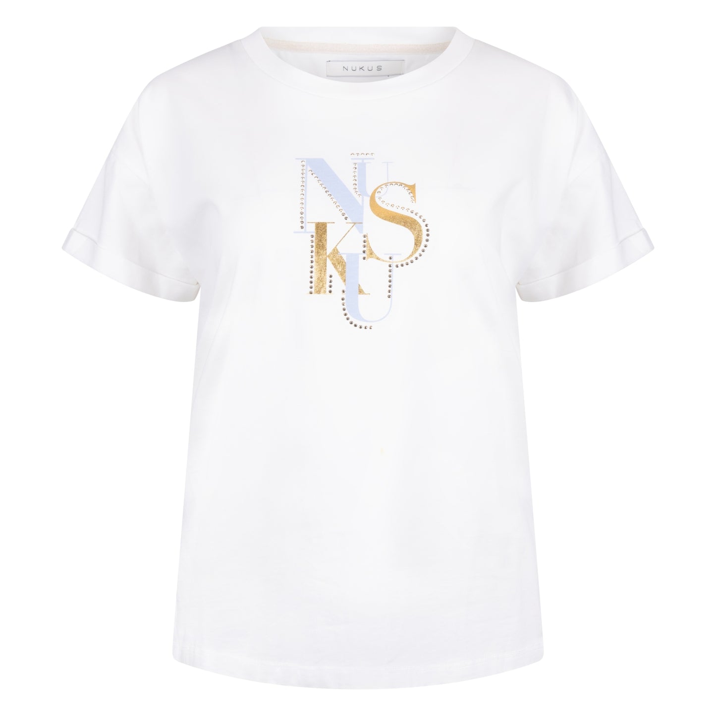 T-shirtRowenaNukusStrassOffWhite_Blauw__1