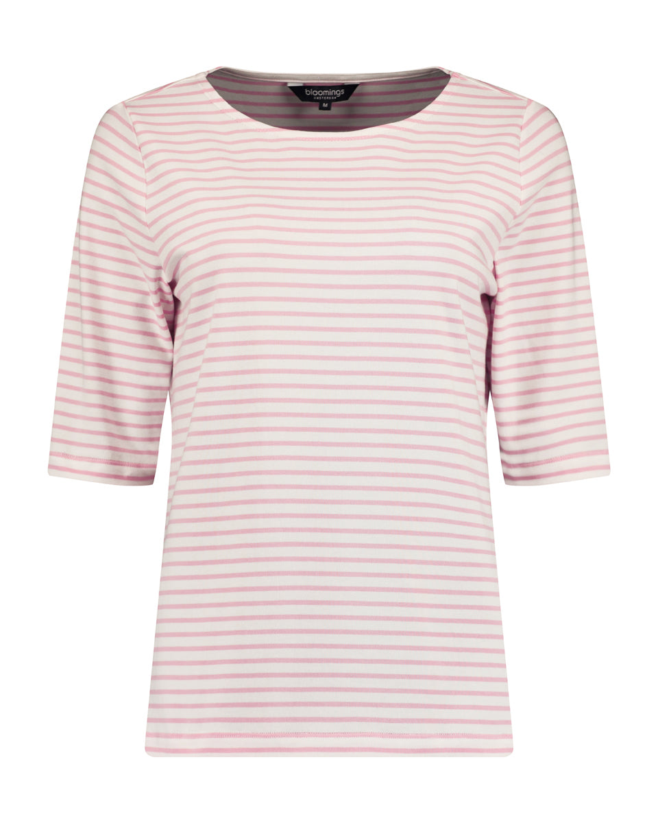 T-shirtStrepen3_4MRoze__1