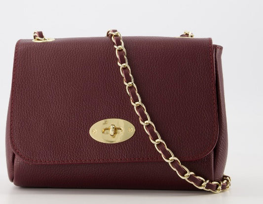 Tas Nina Classic Grain Bordeaux