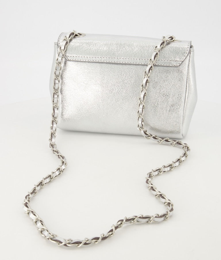 Tas Nina Classic Grain Zilver
