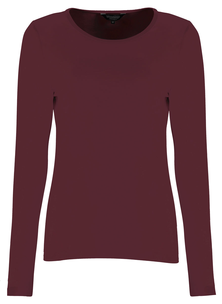 TopBasicRondeHalsLMBordeauxRood__1