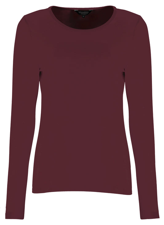 TopBasicRondeHalsLMBordeauxRood__1