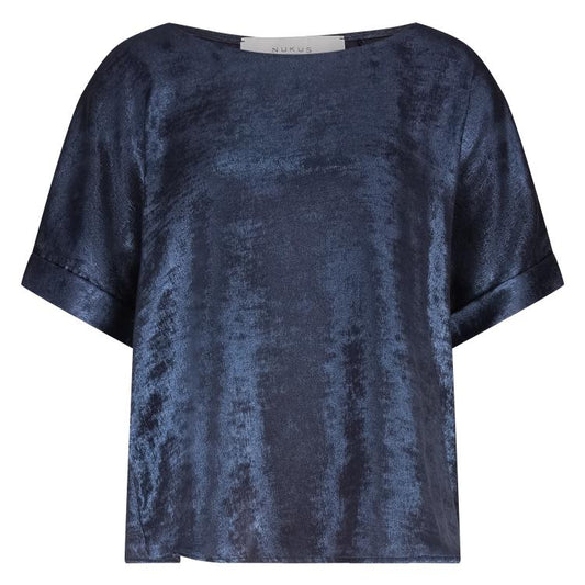 Top Irene Shiny Donkerblauw