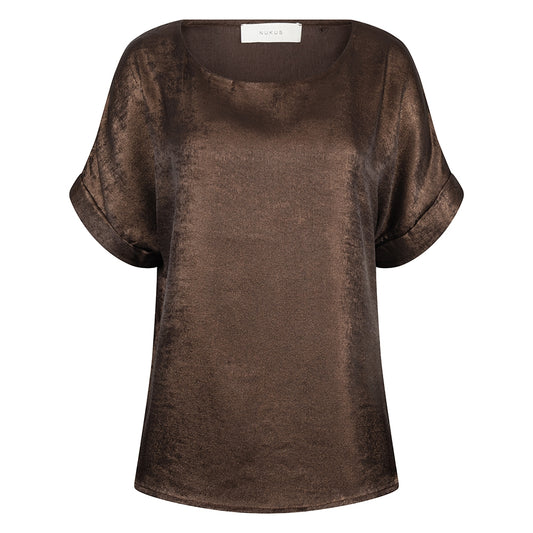 Top Irene Shiny Donkerbruin