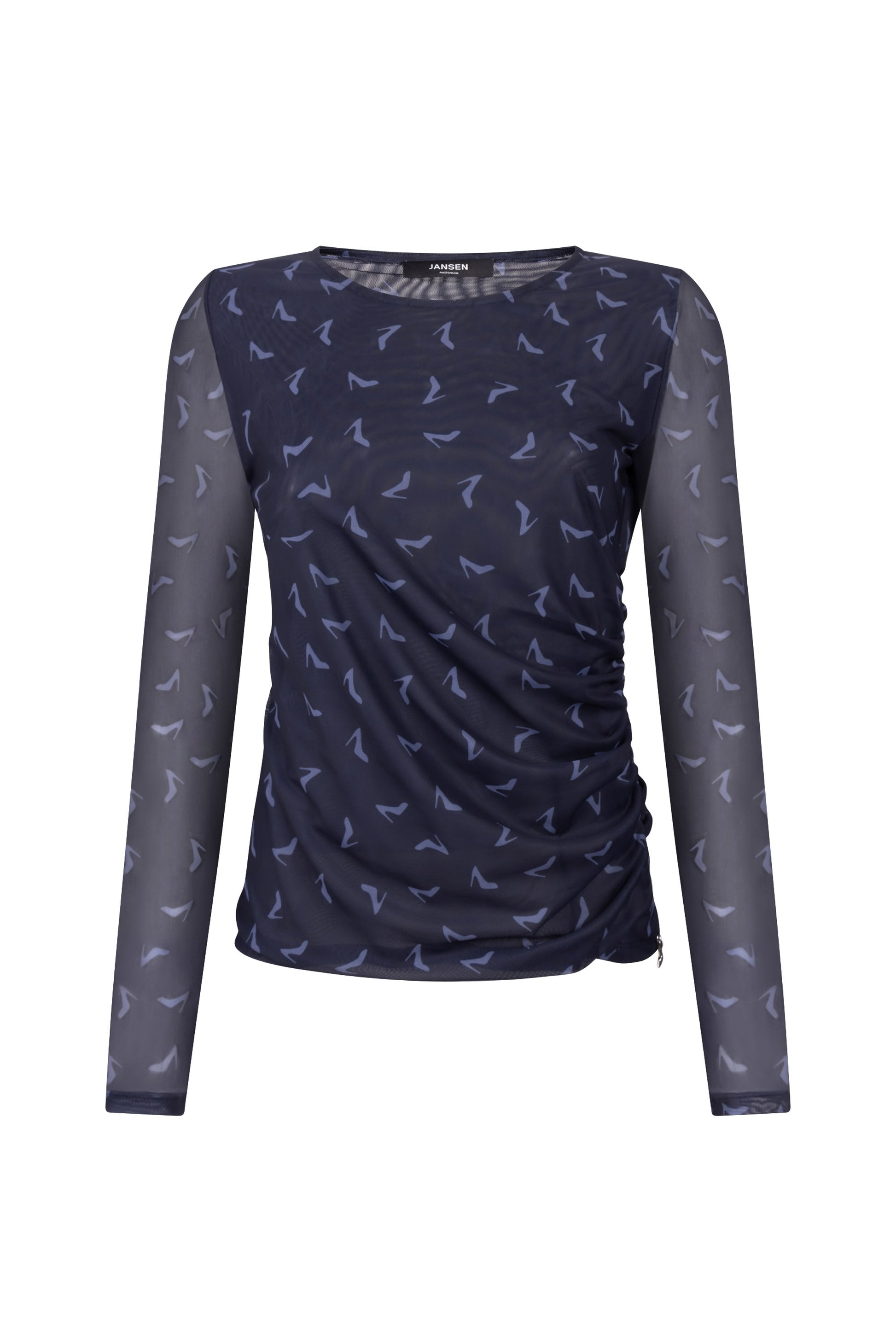 TopJennyMeshHakPrintDonkerblauw__1
