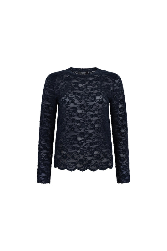 Top Kiki Kant LM Donkerblauw