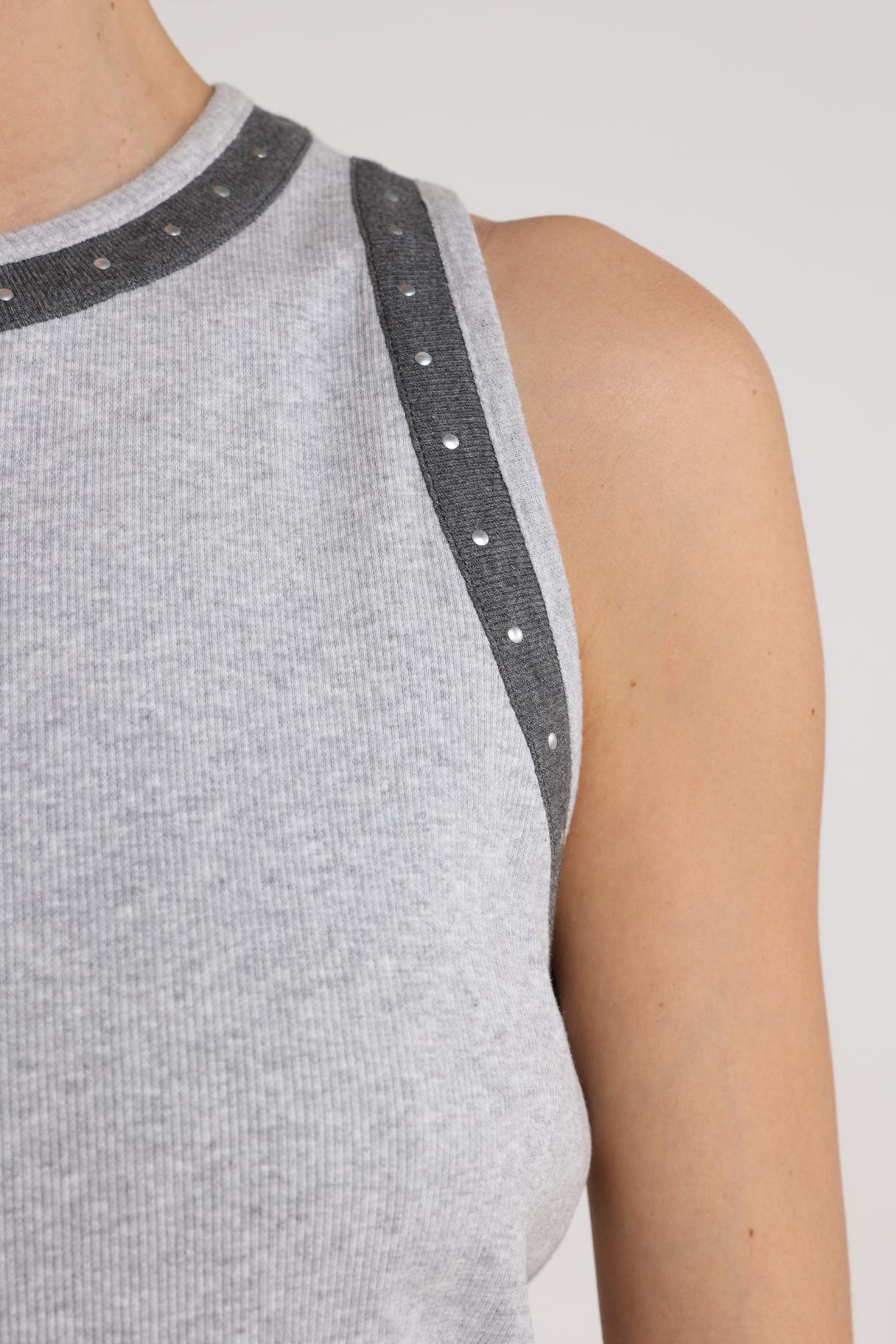 Top Nice Singlet Studs Grijs