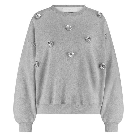 Trui Beatriz Flower Grijs