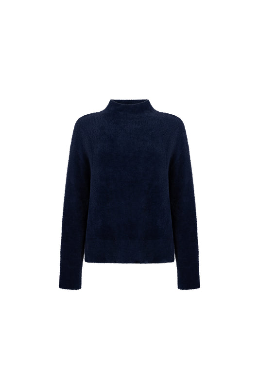 Trui Calla Turtle Fluffy Donkerblauw