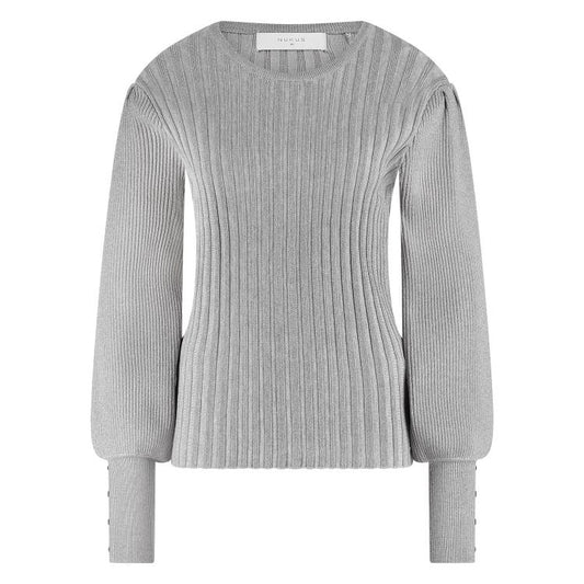 Trui Mulberry Lurex Ballon Grijs