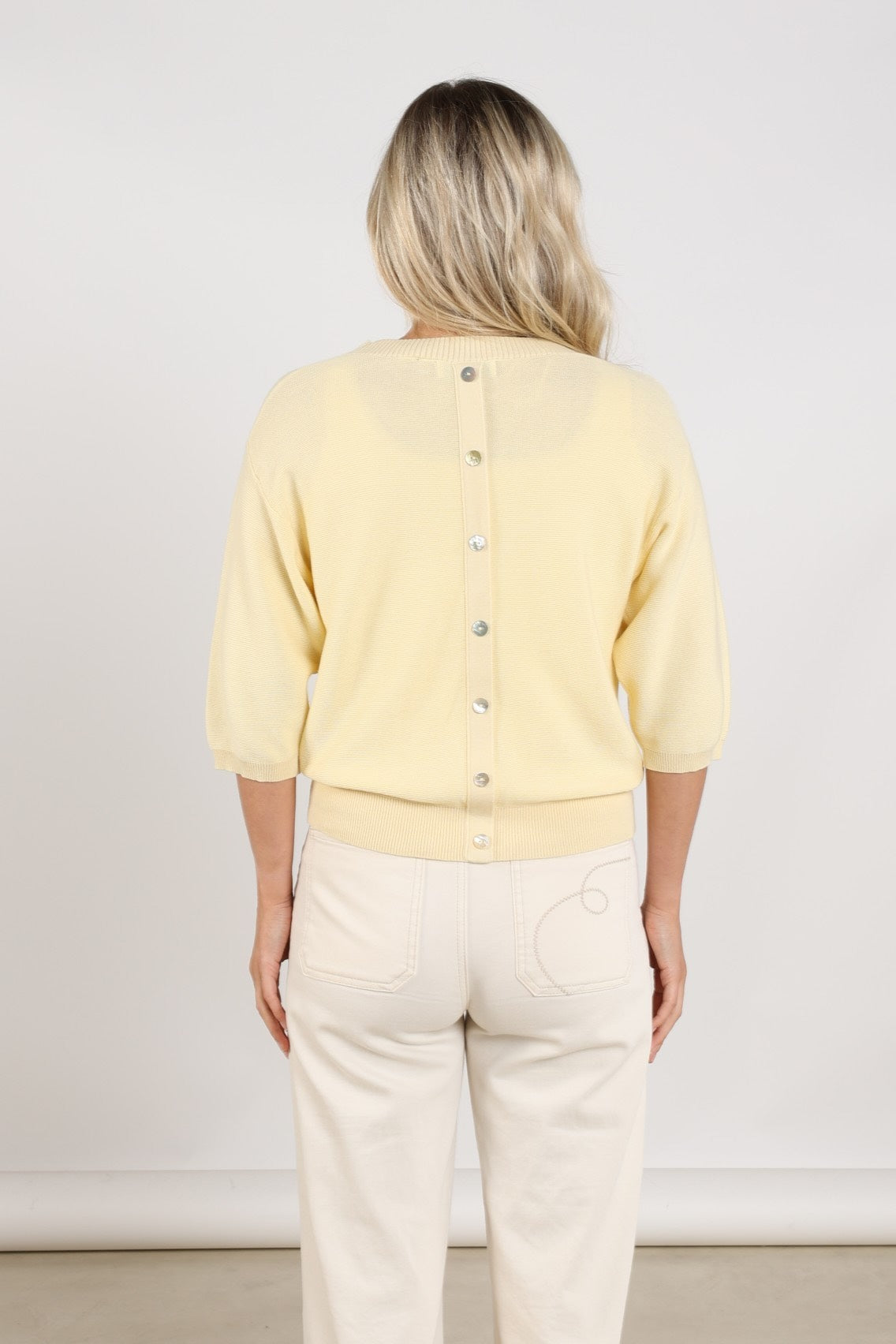 TruiNinaGeel3KwartMouwGeel__3